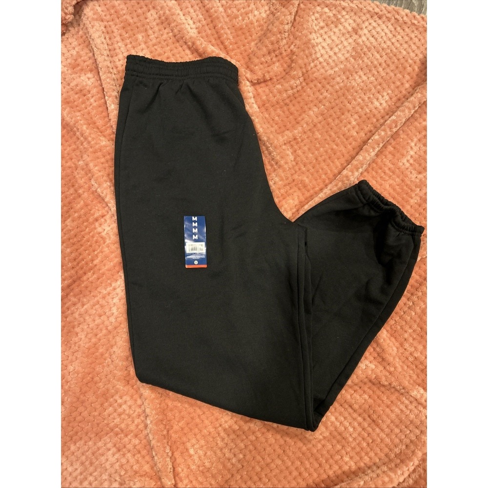 Mission Ridge Mens Black Elastic Waist/ Cuffs Sweat Pants Size‎ M